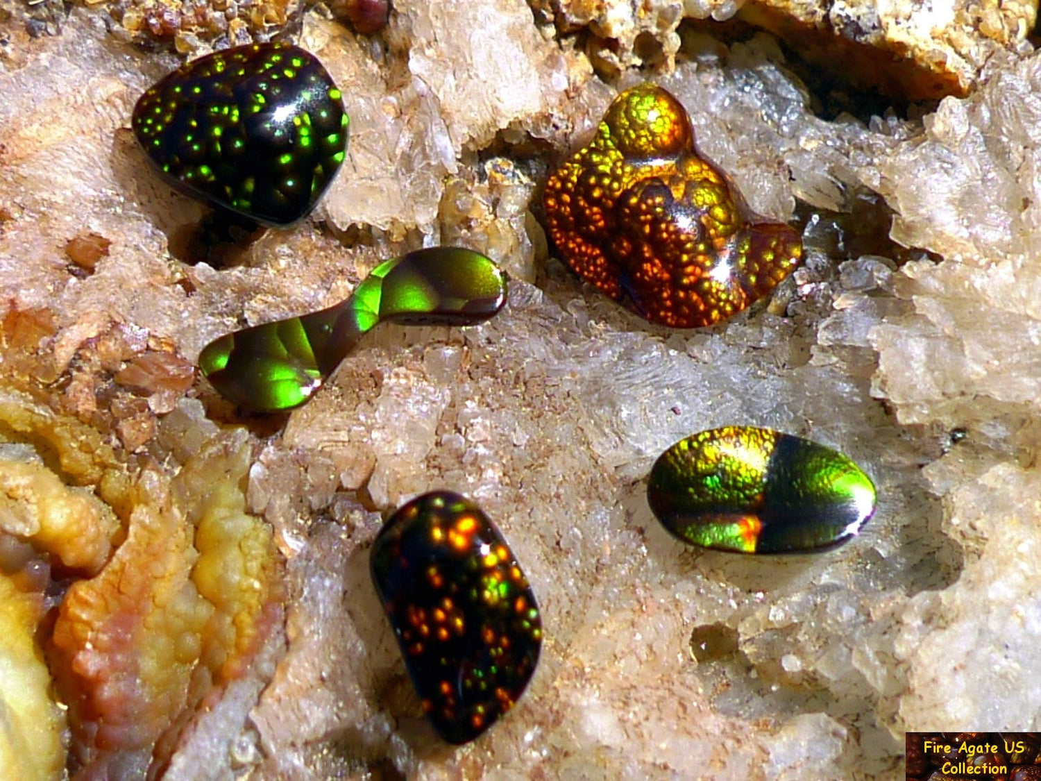Deer Creek Fire Agate Gemstones For Sale