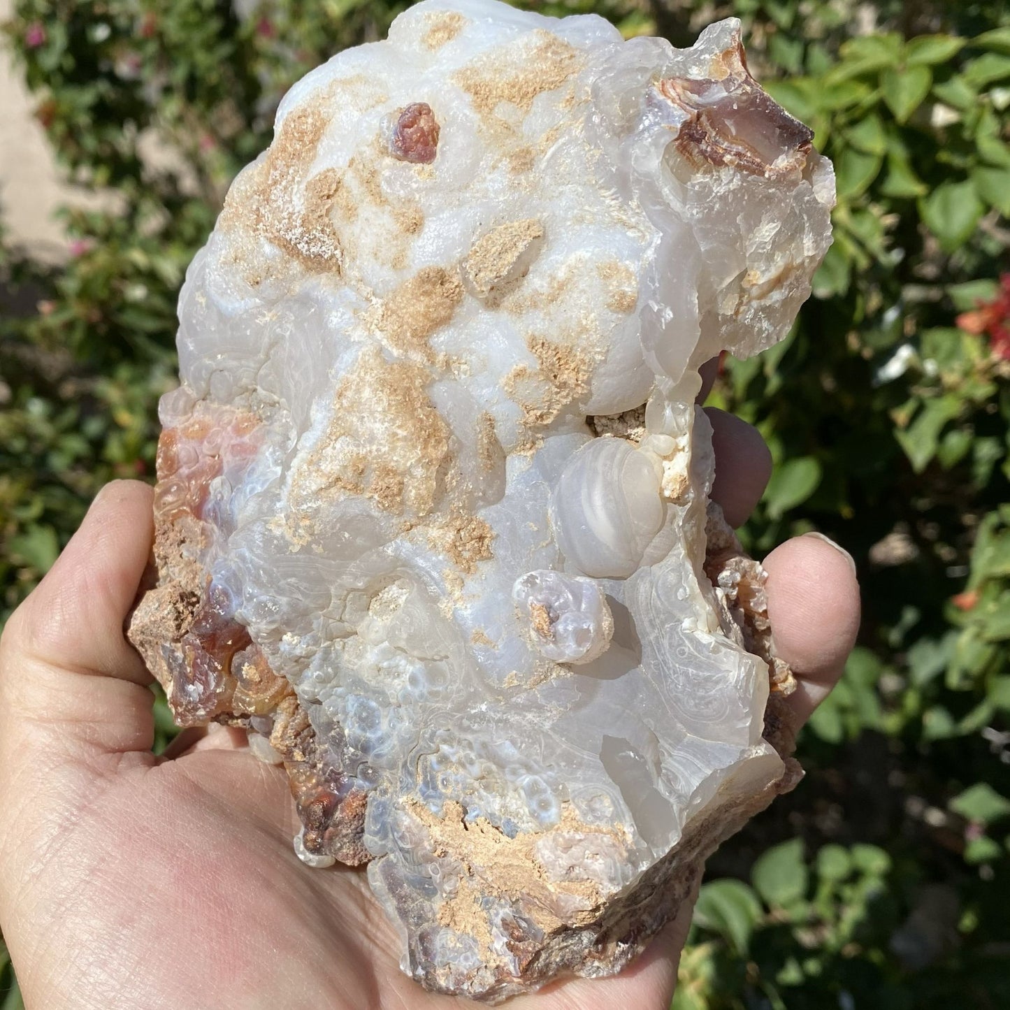 Fire Agate Rough Mineral Specimen Slaughter Mountain 1.83 Pounds SLM069