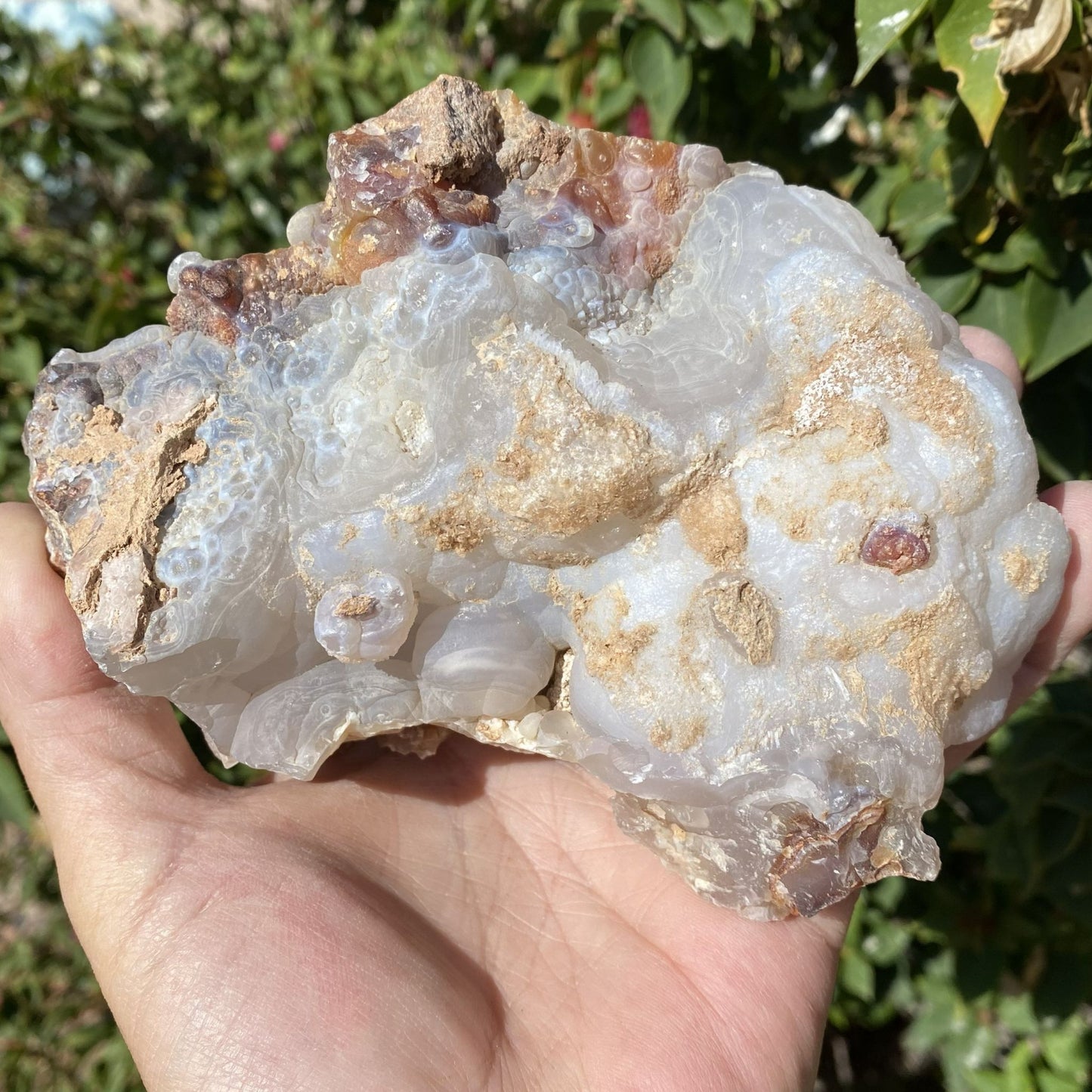 Fire Agate Rough Mineral Specimen Slaughter Mountain 1.83 Pounds SLM069