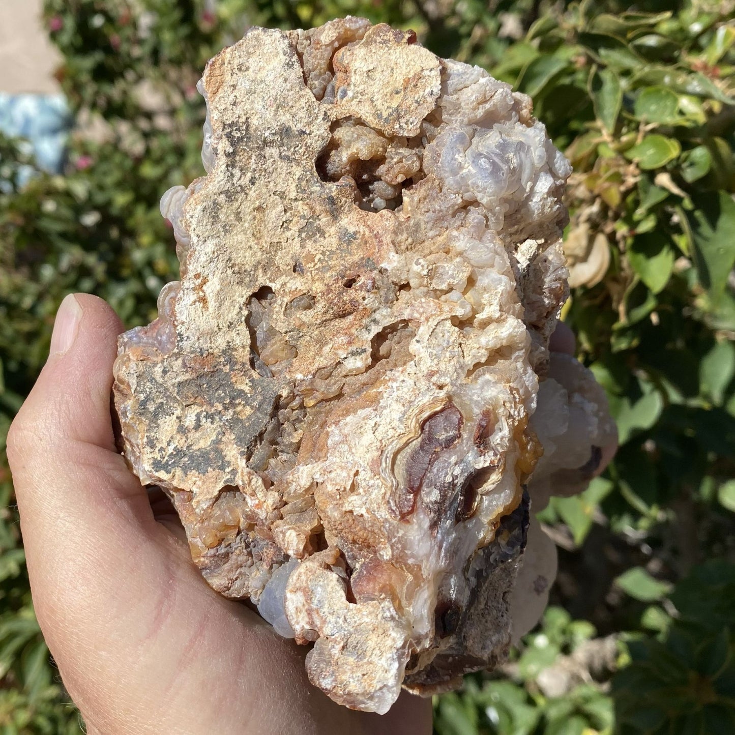 Fire Agate Rough Mineral Specimen Slaughter Mountain 1.83 Pounds SLM069