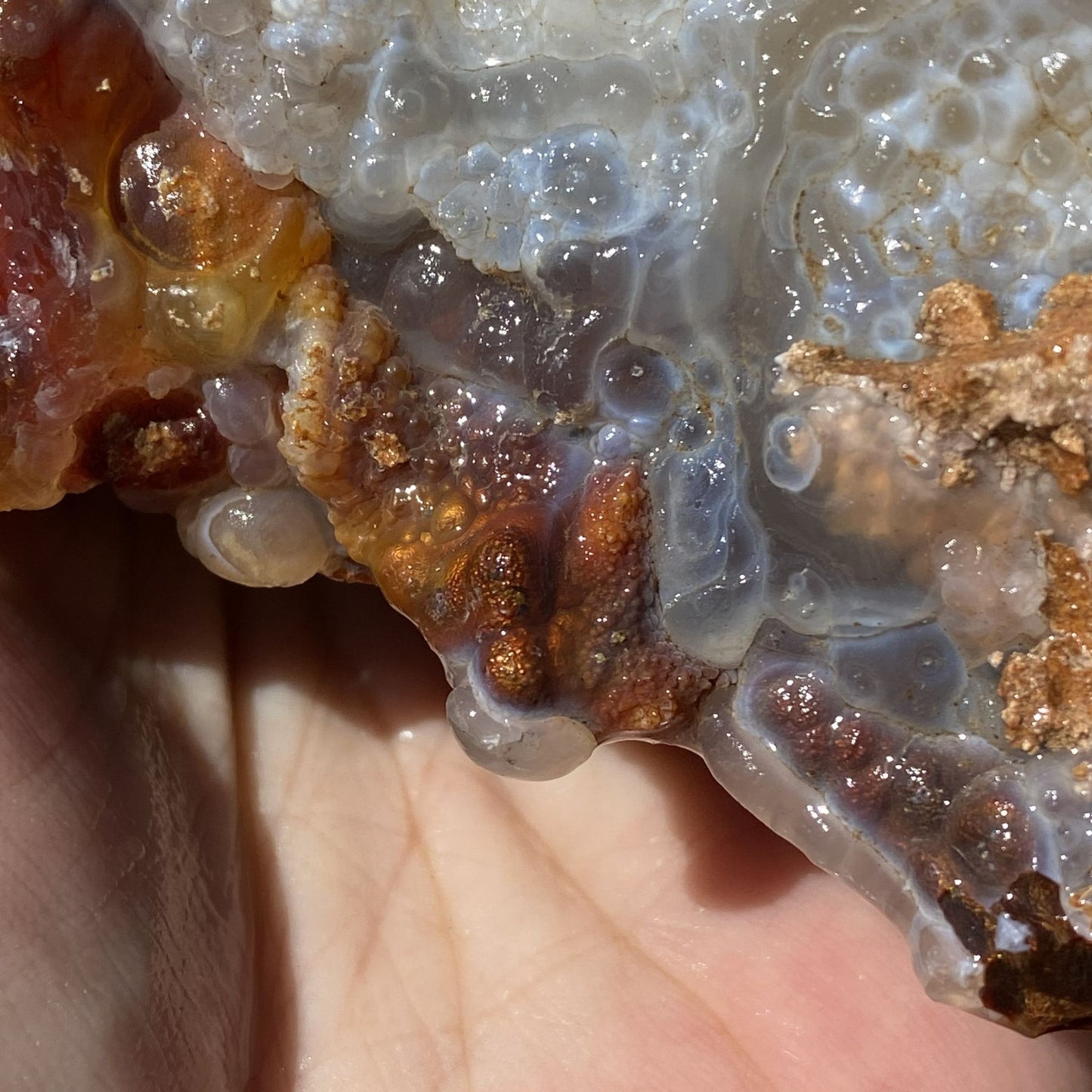 Fire Agate Rough Mineral Specimen Slaughter Mountain 1.83 Pounds SLM069
