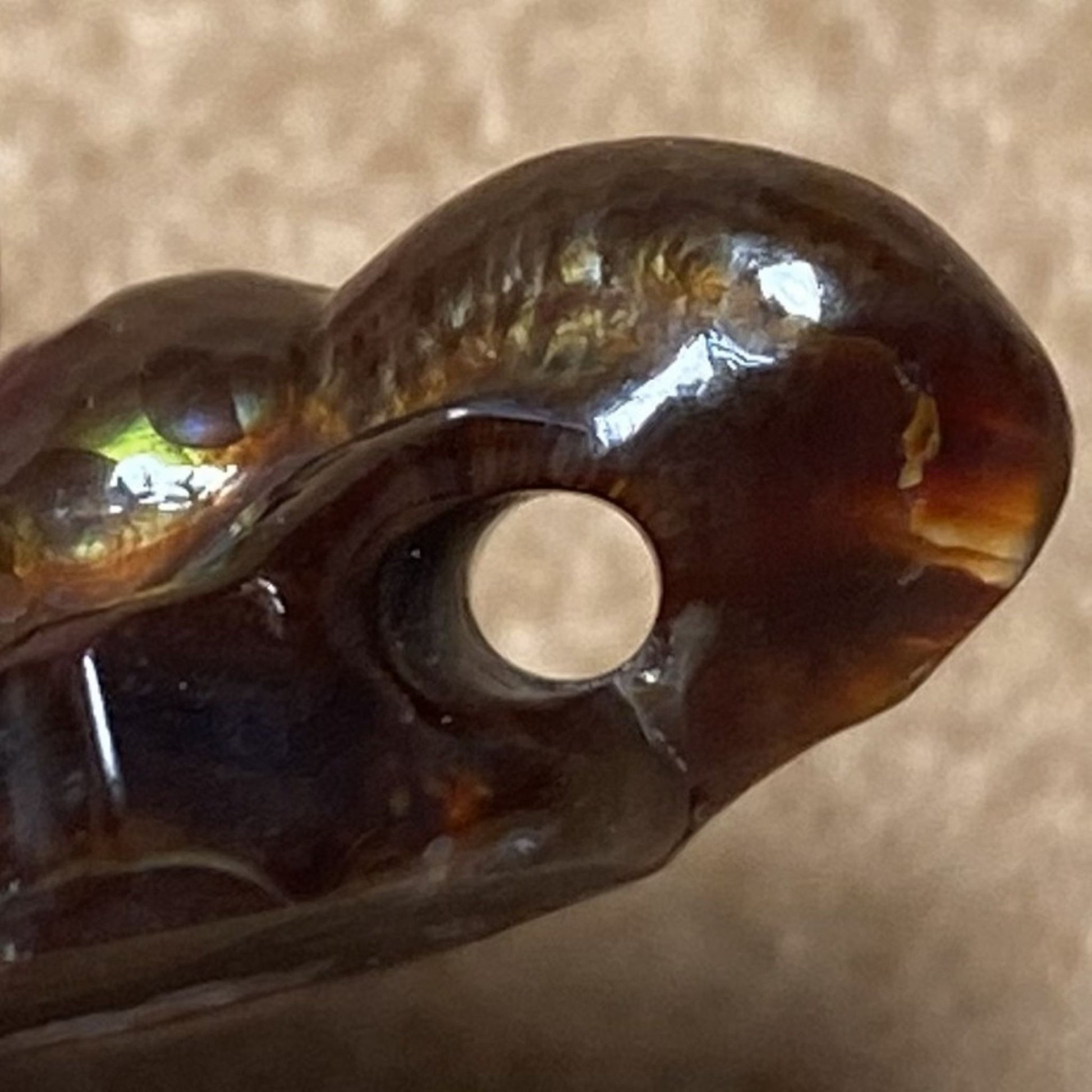 Fire Agate Gemstone Necklace Pendant 