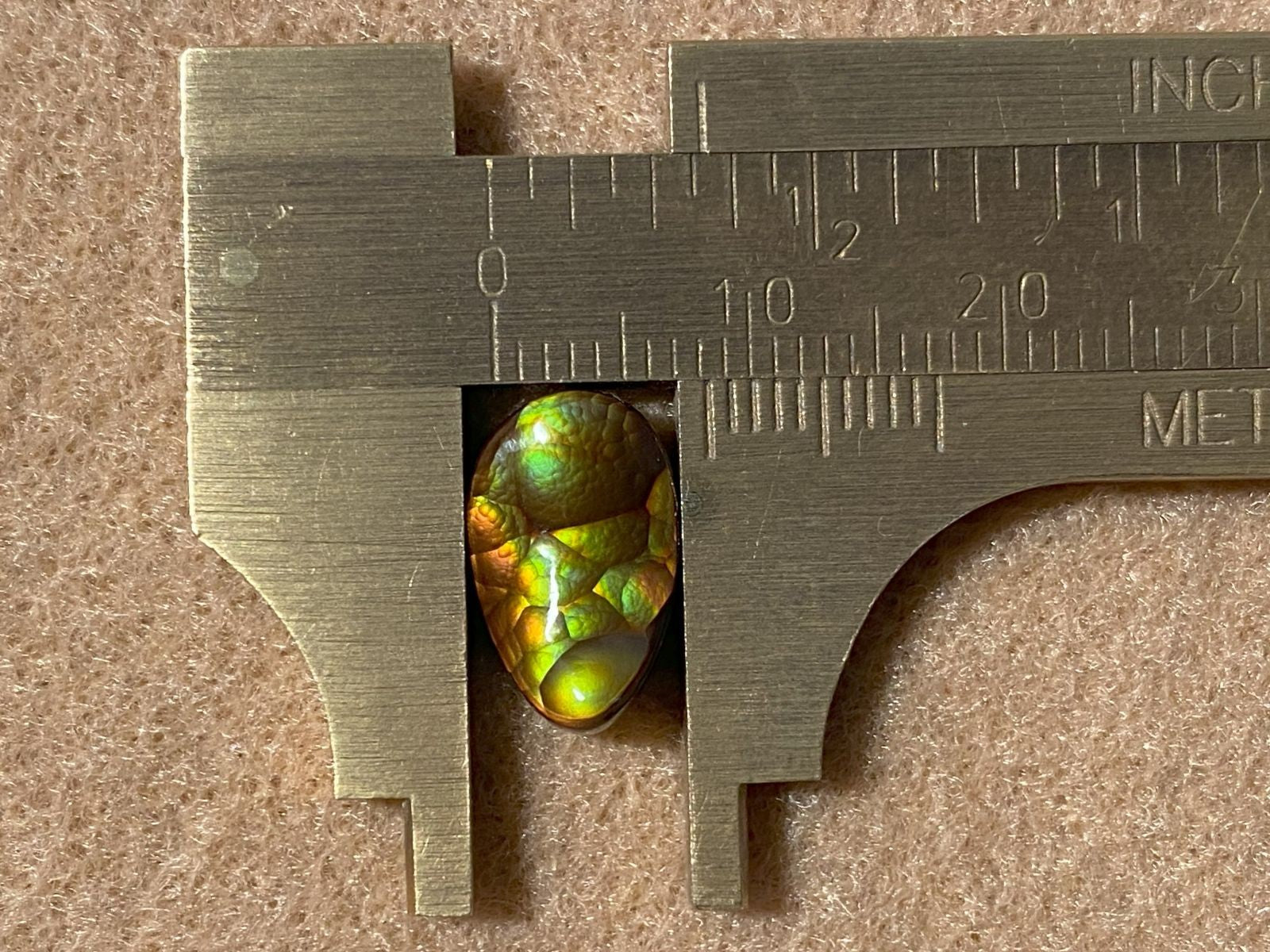 A high quality Aguascalientes fire agate gemstone