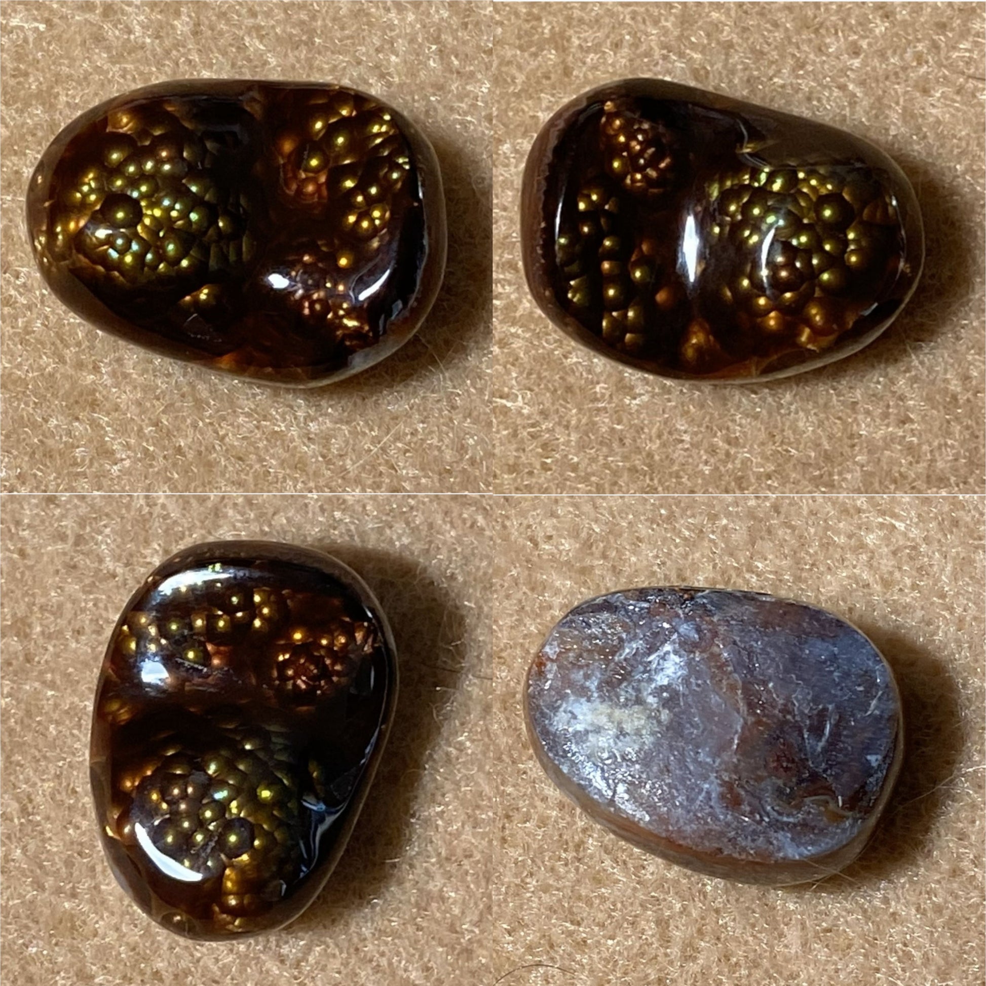 Aguascalientes fire agate gemstone 
