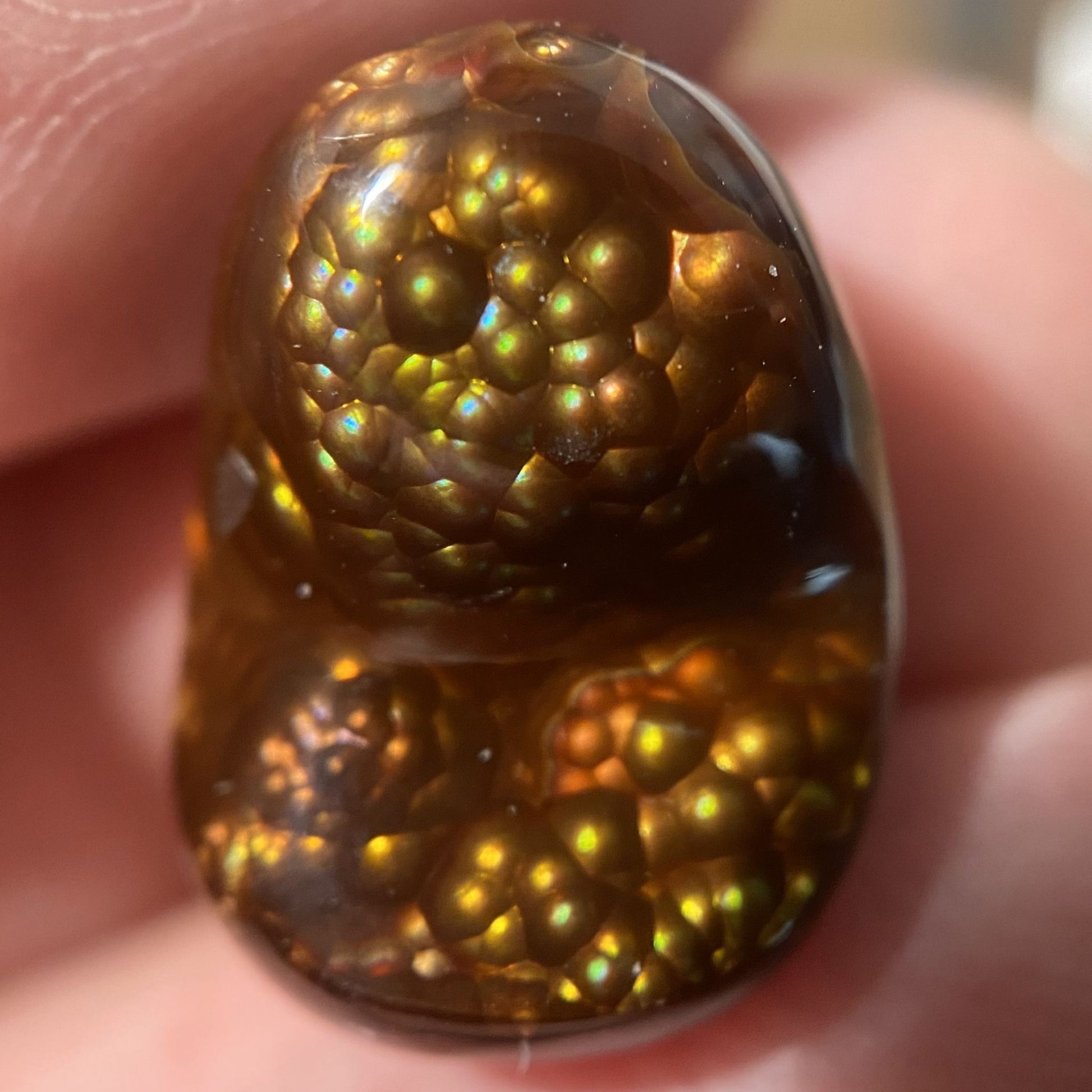 Aguascalientes fire agate gemstone 