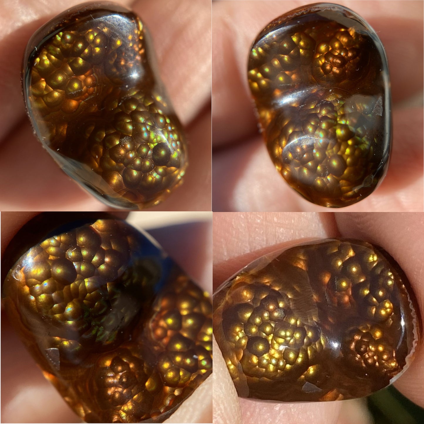Aguascalientes fire agate gemstone 