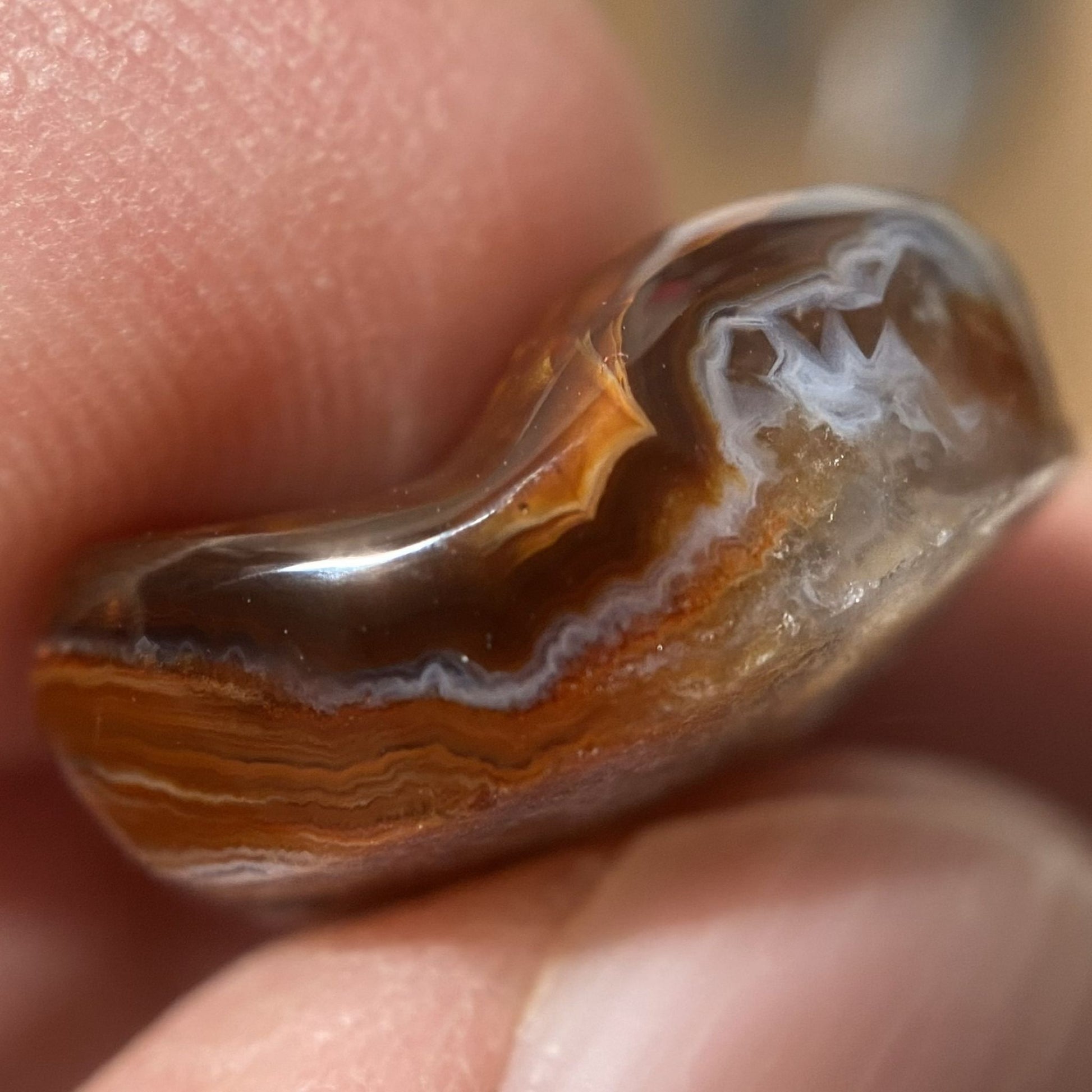 Aguascalientes fire agate gemstone 