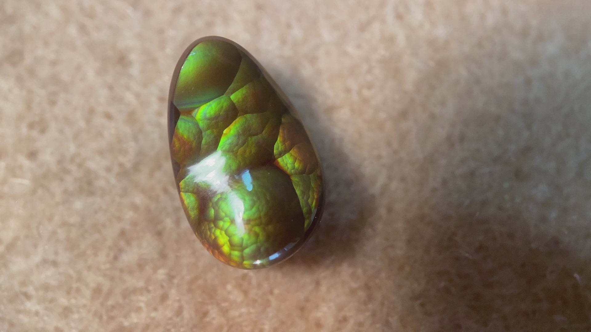 Aguascalientes Fire Agate Gemstone 4.5 Carats 12x7x4mm MXG034 Product Video