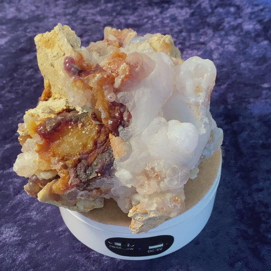 Slaughter Mountain Fire Agate Rough Mineral Specimen SLM044 Video