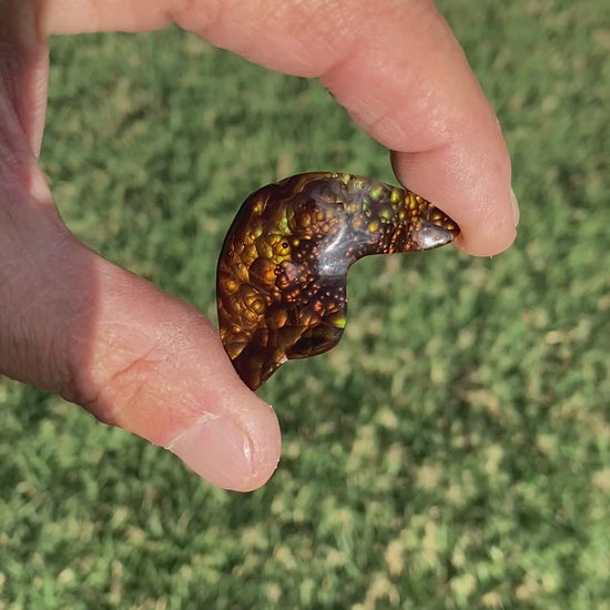 Video showing Slaughter Mountain Fire Agate Gemstone SLG089