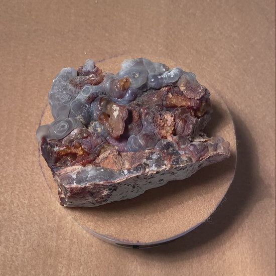 Fire Agate Rough Mineral Specimen Slaughter Mountain Arizona 1 Pound SLM052 Product Video