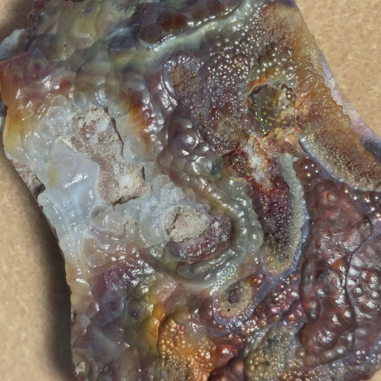 Deer Creek Fire Agate Specimen DCM032 Product Video