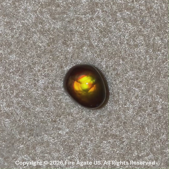 Fire Agate Gemstone Slaughter Mountain Arizona 4.0 Carats SLG101 Product Video