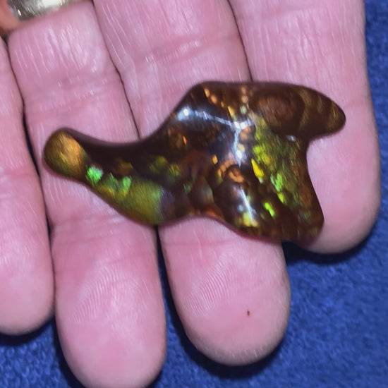 Deer Creek Fire Agate Gemstone Product Video DCG046