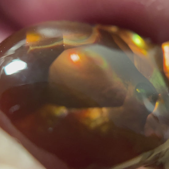 Aguascalientes Fire Agate Creature Carving Charm Specimen MXM007 Product Video