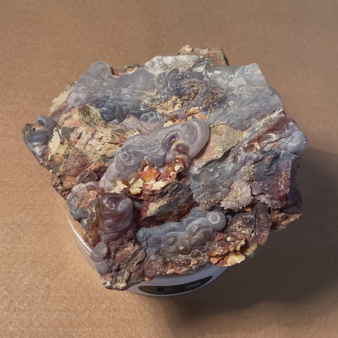 Slaughter Mountain Arizona Fire Agate Rough Mineral Specimen SLM049 Product Video