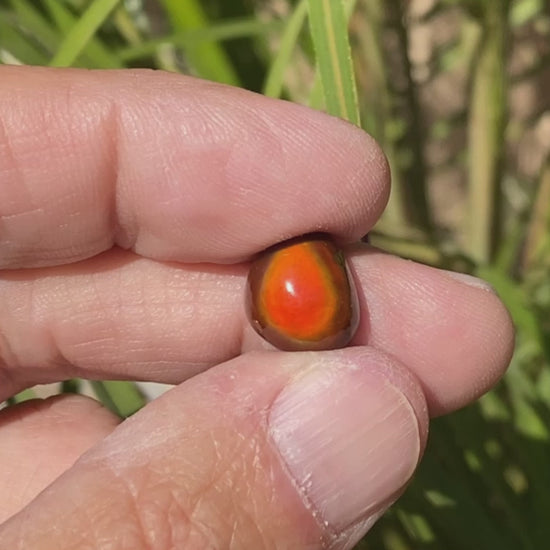 Slaughter Mountain Fire Agate Gemstone SLG086 Product Video