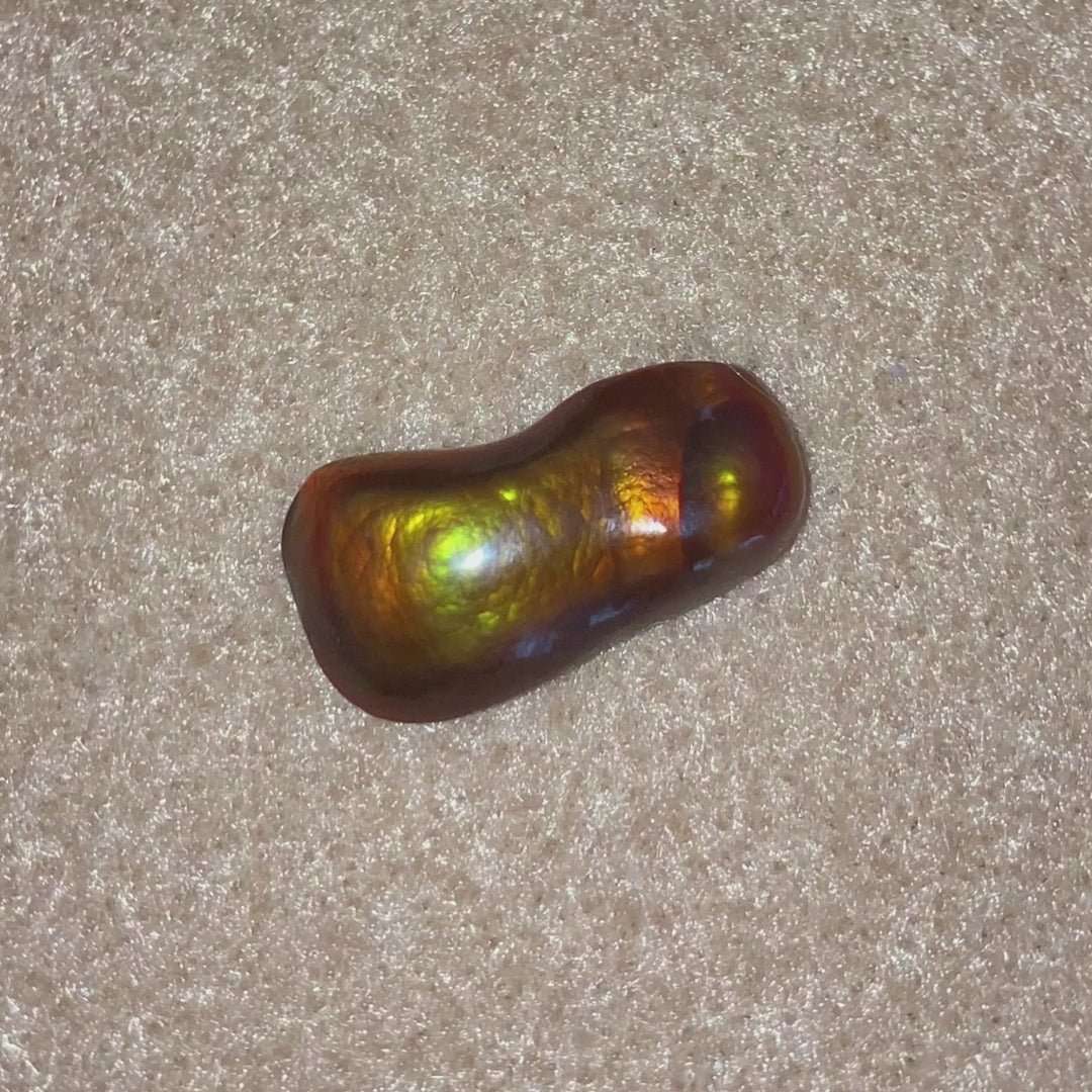 Fire Agate Gemstone Slaughter Mountain Arizona 5.0 Carats SLG088