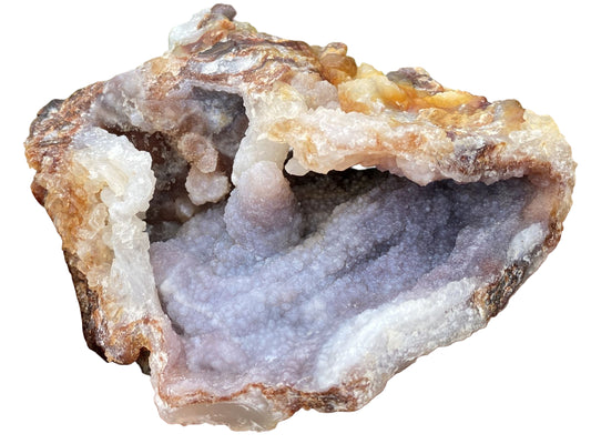Slaughter Mountain Fire Agate Mineral Specimen on a white background