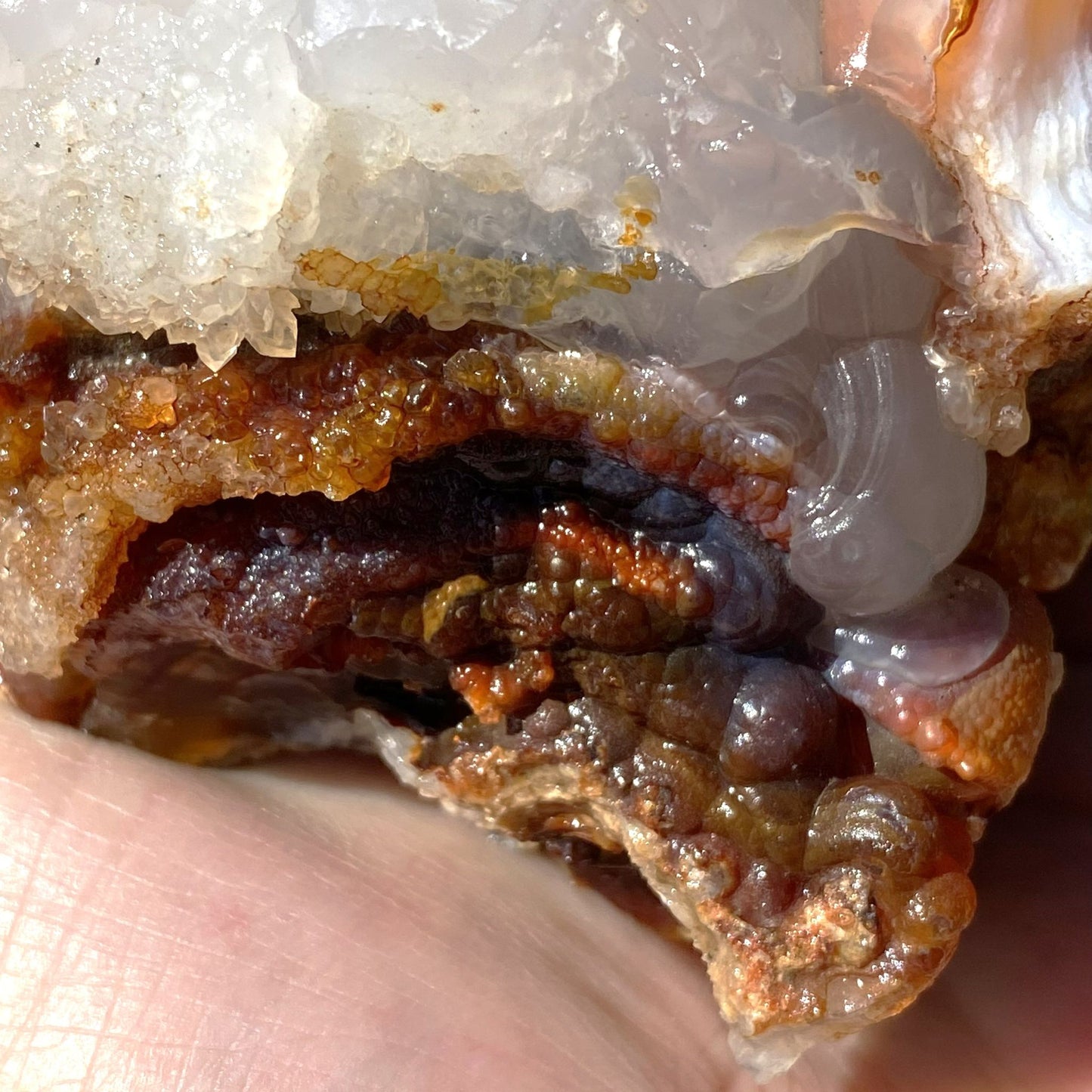 Fire Agate Rough Mineral Specimen Slaughter Mountain 1.83 Pounds SLM069