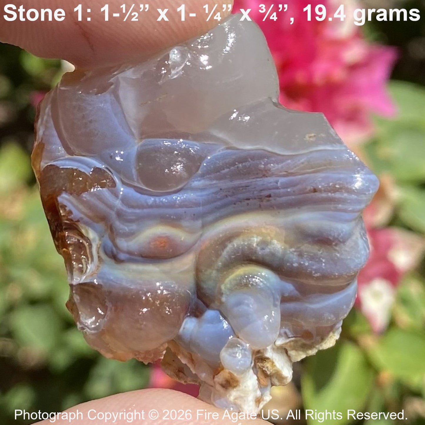 Fire Agate Rough Slaughter Mountain Arizona 6 Pieces 216 Grams SLR227