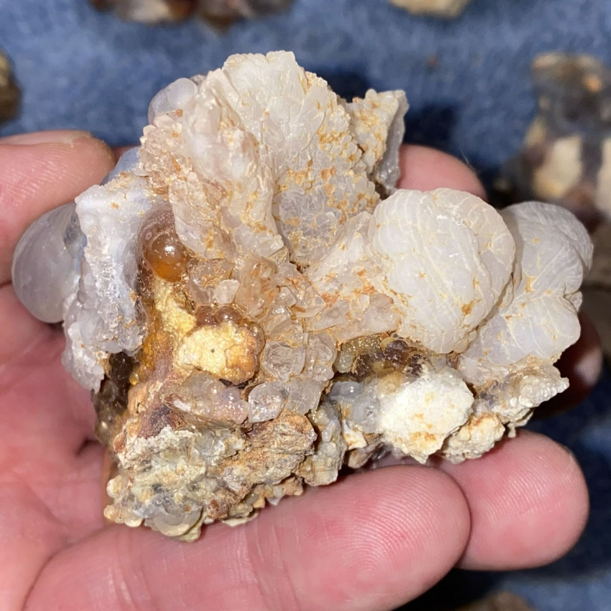 Fire Agate Rough Slaughter Mountain Arizona 25 Pieces 5.3 Pounds SLR230