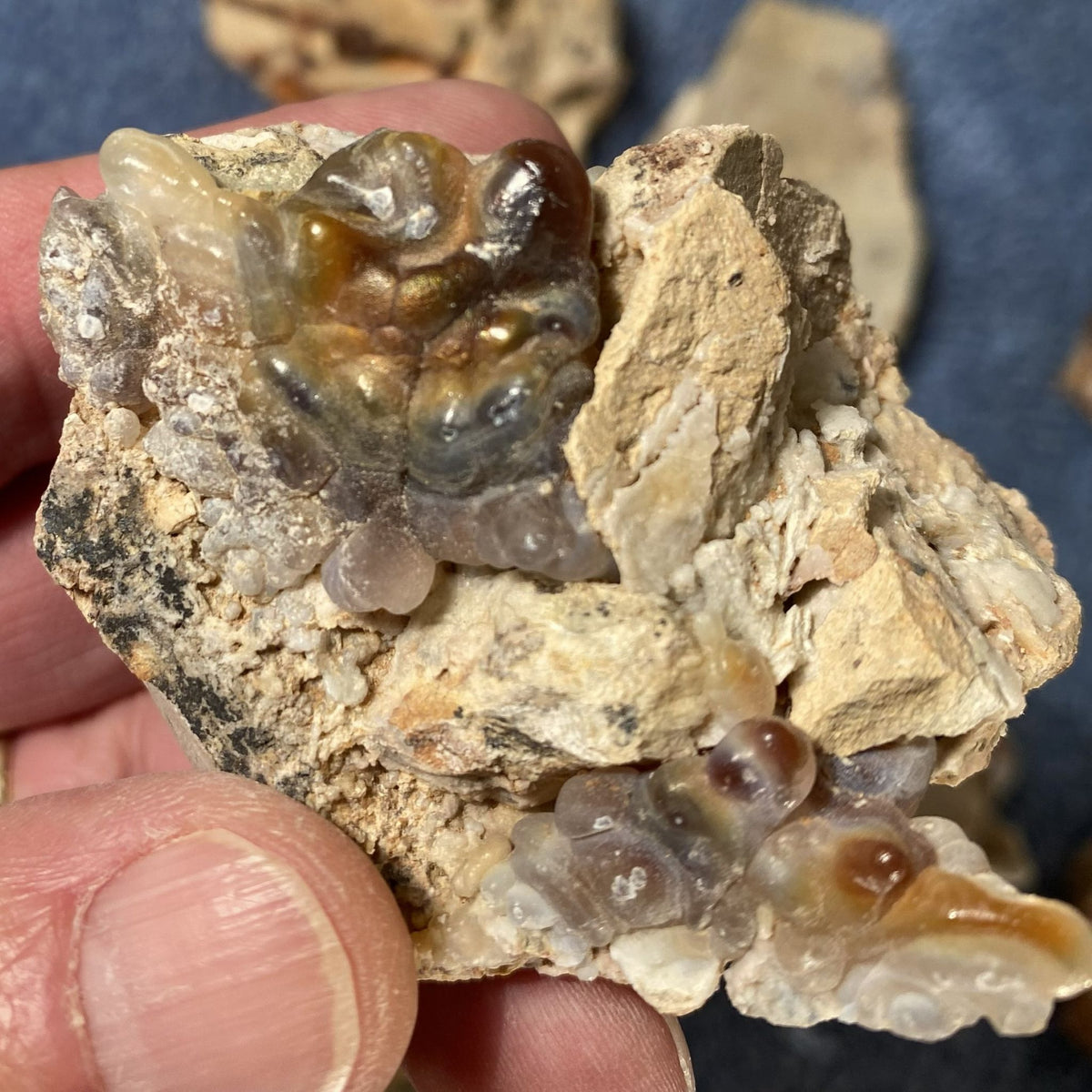 Fire Agate Rough Slaughter Mountain Arizona 25 Pieces 5.3 Pounds SLR230